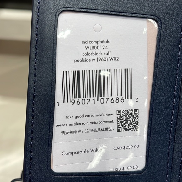 Kate Spade Staci Medium Compact Bifold Wallet Poolside Multi - Picture 8 of 16